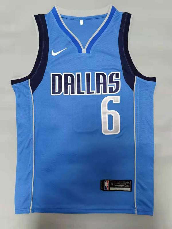 Men Dallas Mavericks #6 Porzingis Light Blue Nike 2025 NBA Jersey->dallas mavericks->NBA Jersey